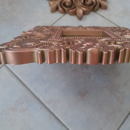 Decorative mirrors set of 3, like new, gold-bronze color