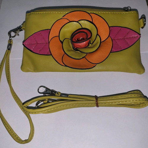 Wallet bag new, multicolored with strap