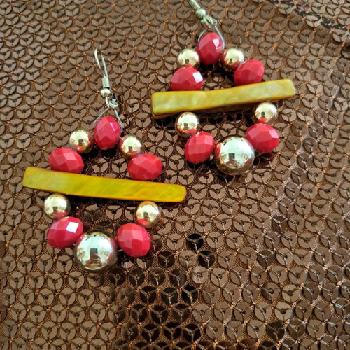 Handmade earrings, 4 pairs, new