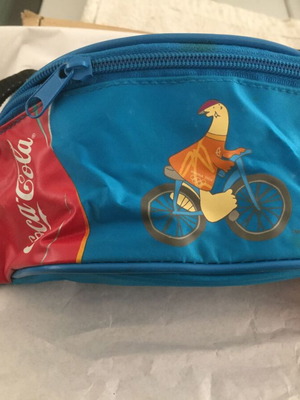 Athens 2004 memorabilia used, waist bag, bottle and glass
