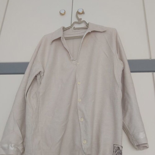 Men's pyjama set used, beige, size XL, Italian quality fabric