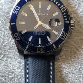 Festina wristwatch new, blue dial unisex