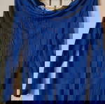 Синя електрическа блуза нова, размер L с верижка