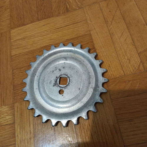 Metal bicycle sprocket with 26 teeth used