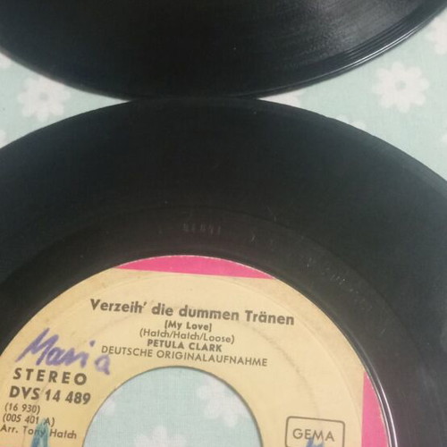 Vinyl records used, pack of 28, German and English