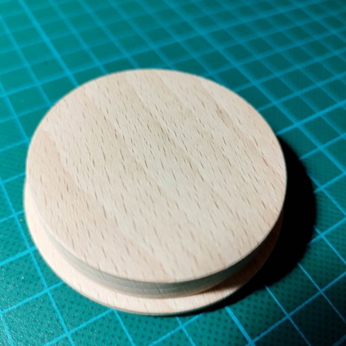 Hafele recessed beech wood handles new, diameter 60mm