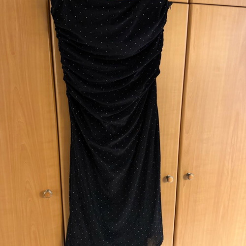MindMatter midi strapless dress with studs black like new, size L