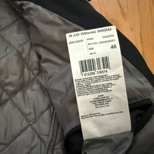 Joop! jacket used, size 46, black