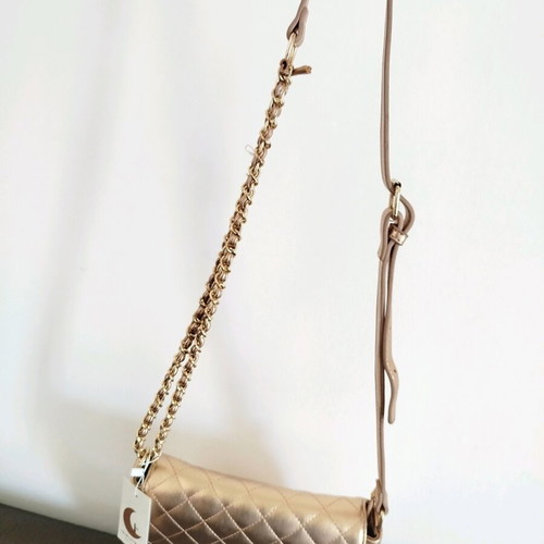 Michele Moon crossbody bag new pink gold with chain and leather strap
