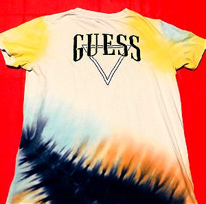 Guess t-shirt tie dye unisex κοντομάνικο μπλουζάκι
