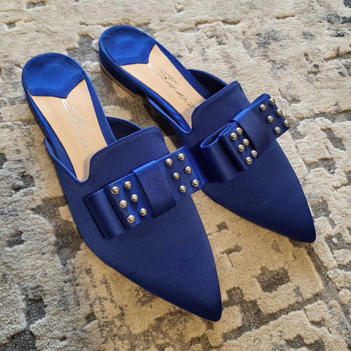 Sante blue mules new, size 39