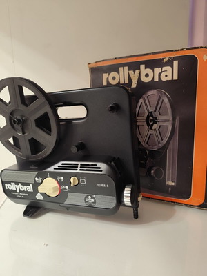Rollybral Super 8 vintage film projector, made in Italy