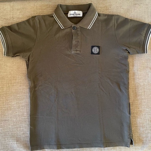 Stone Island kids polo shirt like new, khaki, size 128 cm