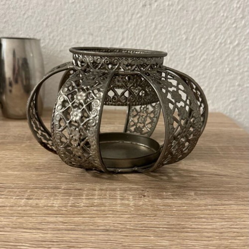 Metal vintage lantern PH Design used with nickel plating