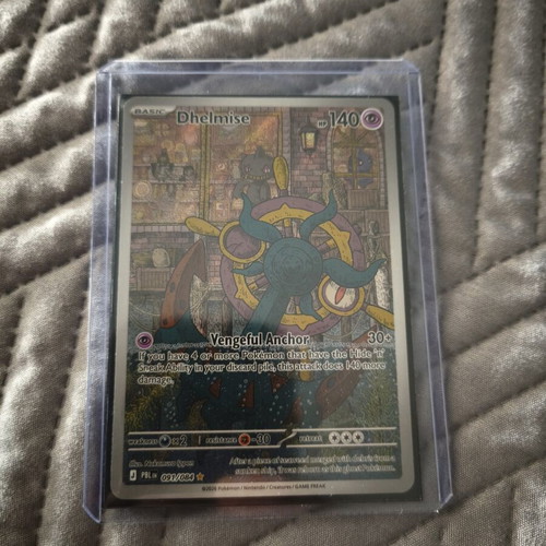 Pokemon Dhelmise 091/084 Illustration Rare card, Pitch Black
