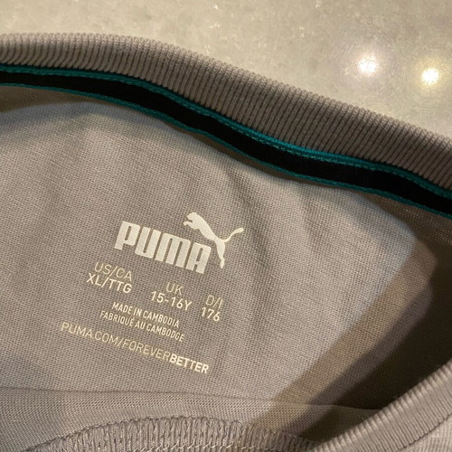 Puma Mercedes AMG Petronas Formula 1 Women's Short Sleeve Shirt like new, gray, size S