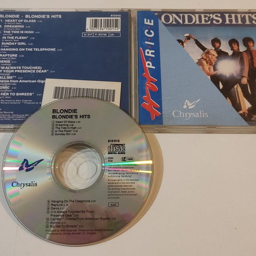 Blondie's Hits CD like new, pop rock new wave