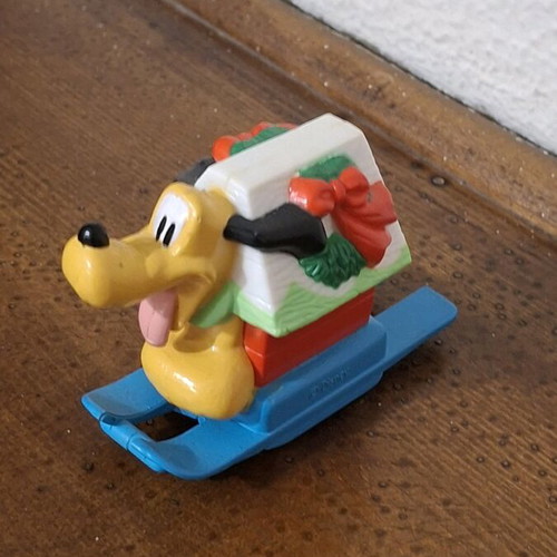 Disney Pluto Christmas House PVC like new