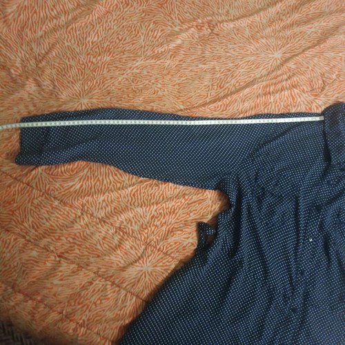Women's semizie dress like new, dark blue with white polka dots, size L