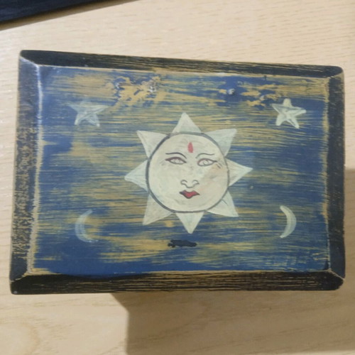 Wooden jewelry box used