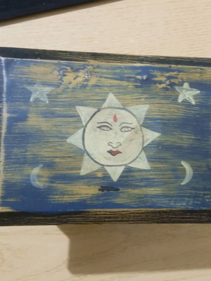 Wooden jewelry box used