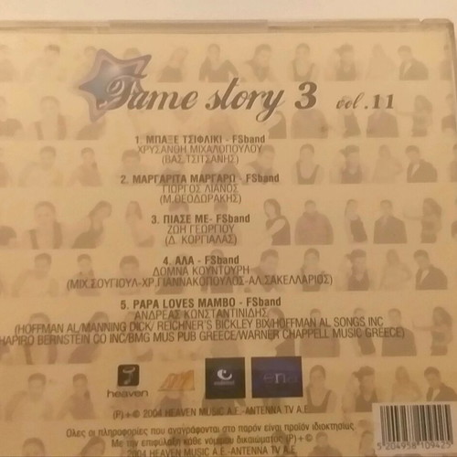 Fame Story 3 CD new, 5 songs from the players