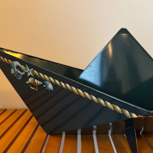 Decorative metal boat handmade used