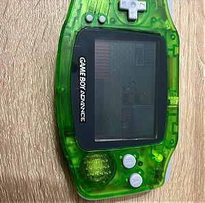 Nintendo Gameboy advance clear green shell