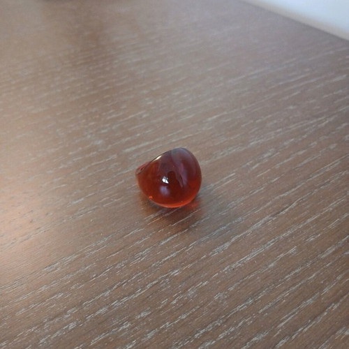 Lalique red ring like new
