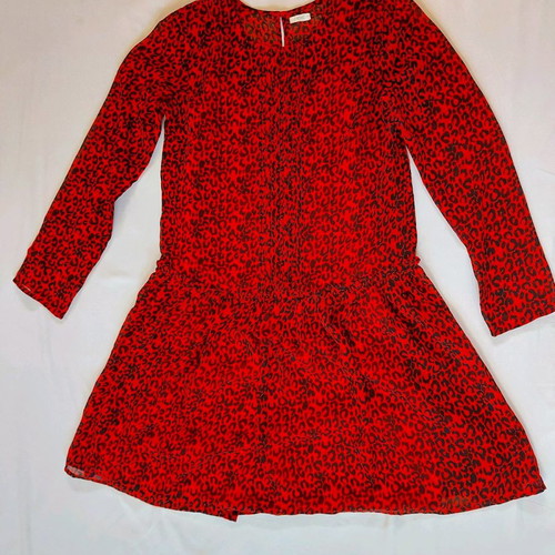 Animal print red dress size S used in excellent condition