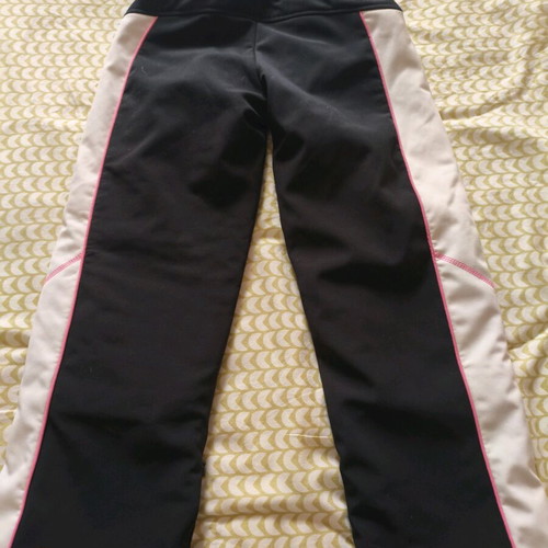 Zara Ski Pants like new for girl size 9-134cm black with pink stripe