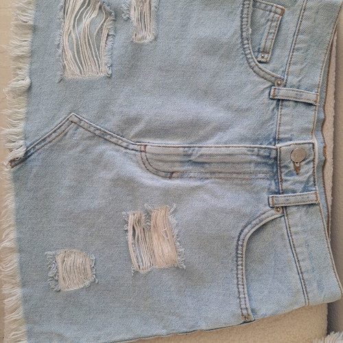 Denim skirt Pull & Bear used, size S 36 8, blue mini