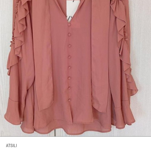 Zara blouse new with ruffles, size S