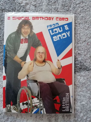 Συλλεκτική κάρτα γενεθλίων Little Britain σαν καινούργιο