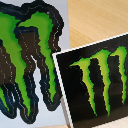 Monster stickers new, large 12x17cm and small 8.5x11cm