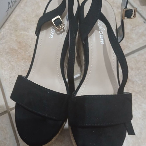 Abloom black espadrilles, size 39