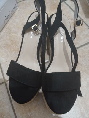 Abloom black espadrilles, size 39