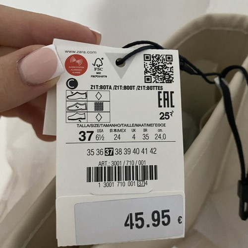 Zara beige boots size 37