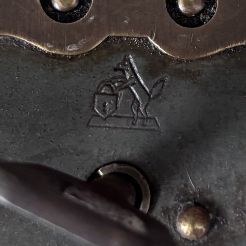 Reynard the Fox Antique Padlock 1900 used with key