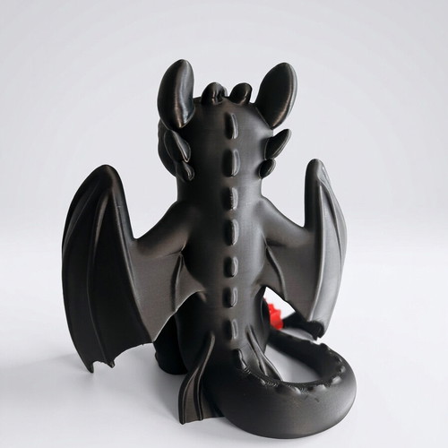 Night Fury βάση για PS5 καινούργια, μάτια που φωτίζουν στο σκοτάδι