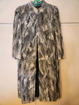 Vintage Astrakhan Fur Kastoria Reversible Large Like New