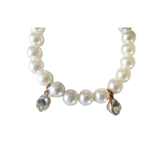Bracelet with pearls and dangling crystals new