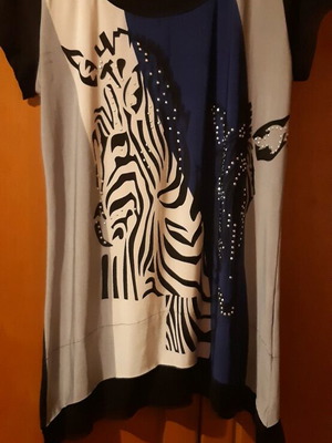 Abercrombie & Fitch blouse dress like new, black and blue, sizes L and XL