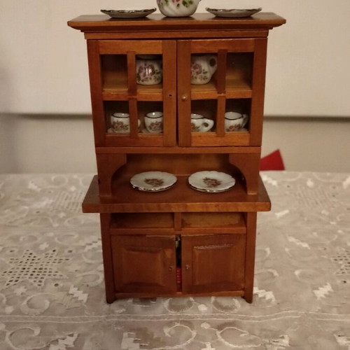 Wooden dollhouse furniture like new