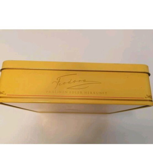 Princess Feodora vintage metal chocolate box used
