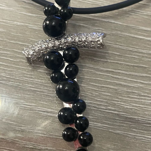 Stavros necklace silver 925 with semi-precious stones used