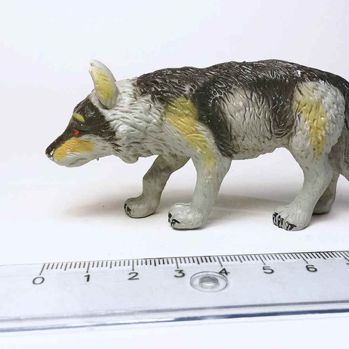 Dog plastic figure toy used