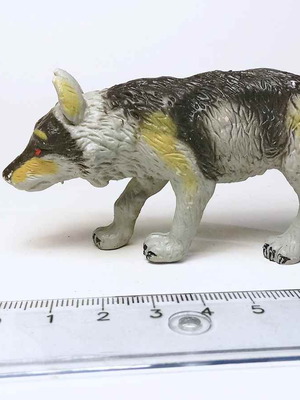 Dog plastic figure toy used