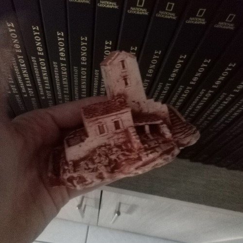 Red ceramic decorative items handmade, high quality