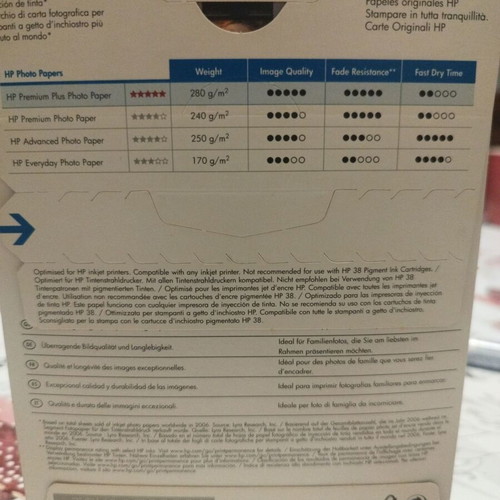 HP Premium Plus Photo Paper Special Edition, 2 packs, new